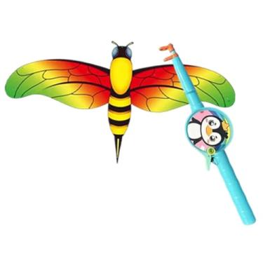 Imagem de Dynwave Pipa de brinquedo para crianças, brinquedo inovador para diversão ao ar livre na praia, ideal para passeios de verão, parques infantis, piqueniques e, Abelha