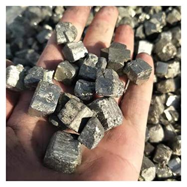 Imagem de Cristal natural bruto 100 g natural 9 mm ~ 15 mm pirita cascalho de pedra áspera para atacado