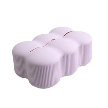 Imagem de porta-lenços Caixa de Papel Toalha Simples, Criativa e Prática em Silicone para Armazenamento de Outono(Purple)