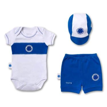 Imagem de Kit Bebê Cruzeiro Body Shorts e Boné Oficial Revedor-Unissex