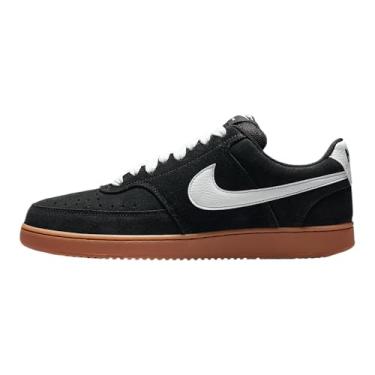 Imagem de Nike Tênis masculino Court Vision Low Flyease, preto/branco/marrom médio, 40
