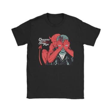 Imagem de Camiseta Masculina 100 Algodão Com Gola Redonda E Manga Curta Queens o