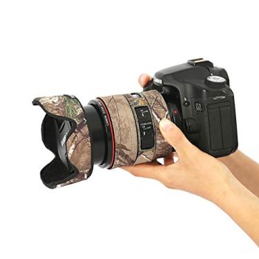 Imagem de Rolanpro Capa de lente camuflada para câmera mirrorless para Canon EF 24-105 mm F/4 L is II USM Capa protetora de lente - # 3 Jungle camuflagem à prova d'água