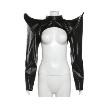 Imagem de Jaqueta Feminina De Couro De Alta Qualidade, Moda Outono, Top Sexy De 