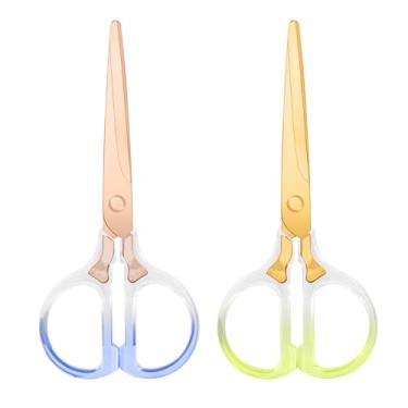 Imagem de Honagu Tesouras, tesouras de aço inoxidável de acrílico transparente, tesouras profissionais de escritório para casa, escola, escritório, faça você mesmo, corte de tecido de costura, uso geral, 2