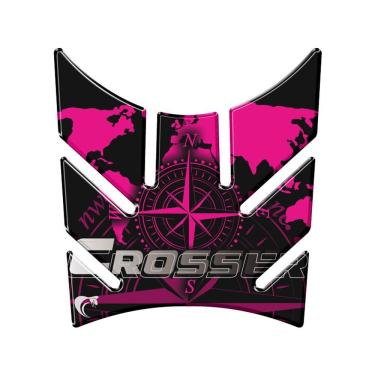 Imagem de Protetor Tanque Moto Yamaha Crosser Lander Xtz 250 Rosa Azul