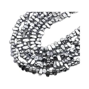 Imagem de Contas De Hematita Prateada Em Lascas De Pedra 5-8mm, Cascalho De Hema
