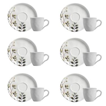 Imagem de Conjunto De Xícara De Cafezinho Com Pires 06 Peças Bio Birdy Porto Brasil