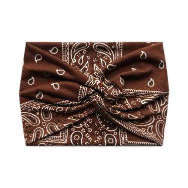 Imagem de Faixa De Cabelo Larga Torcida Boho Extra Grande Para Mulheres, Acessór