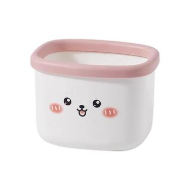 Imagem de Mini lixeira de mesa Lata de lixo fofa de animais de desenho animado p