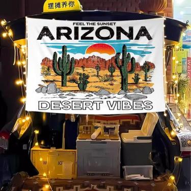 Imagem de Tapeçaria de parede Arizona Desert Vibes Microfabric 100x70cm - yiweis