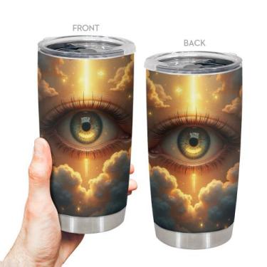 Imagem de Caneca Tumbler Oasisdream de aço inoxidável 600 ml com impressão ocula