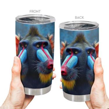 Imagem de Caneca de café de aço inoxidável Travel Tumbler Oasisdream 600ml