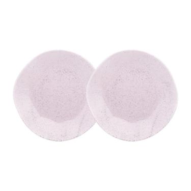Imagem de Conjunto 2 Pratos Rasos 27,5cm Ryo Pink Sand Porcelana Oxford