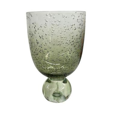 Imagem de Copo Taça Acrílico Bubble Green Degradê 360ml - ENTRECASA