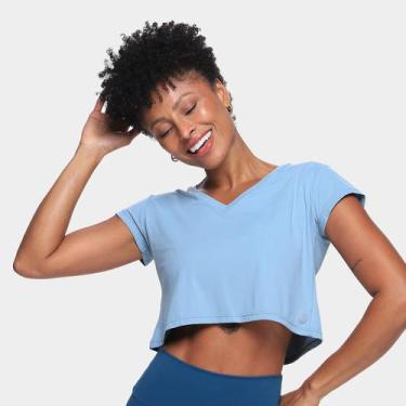 Imagem de Camiseta Vestem Amber Feminina, Azul claro, G