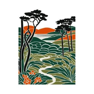 Imagem de Pôsteres Vintage Do Japão Em Tela: Pintura Do Monte Fuji, Arte De Pare