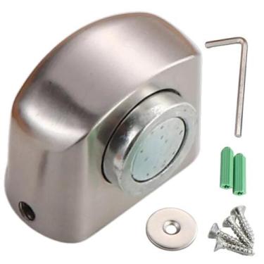 Imagem de Fixador de Porta Magnético com Imã para Piso Prata RE164 Snel Home  Fi