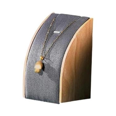 Imagem de Suporte De Exibição De Joias Em Madeira Em Formato De Arco Para Colare