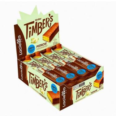Imagem de Wafer Timbers Sabor Pistache Zero 12x27g - Laciella