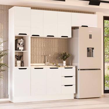 Imagem de Cozinha Modulada 4 Pecas sem Pia e Rodape Maeena Politorno