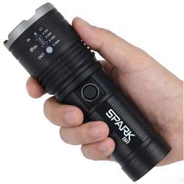 Imagem de Lanterna Led Recarregpável 2000 Lumnes Bateria Interna Longa Duração Portátil  8000 MaH