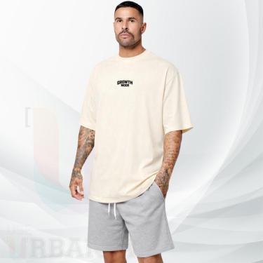 Imagem de Camiseta Oversized estampa Growth over 100 Algodão Premium Streetwear Masculina Feminina Moda Urbana-Unissex