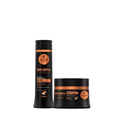 Imagem de Kit Haskell Encorpa Cabelo Shampoo 300ml + Máscara 300g  Volume, Força
