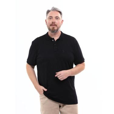 Imagem de Camisa Polo Plus Masculina Piquet Conforto