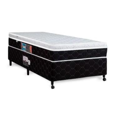 Imagem de Cama Box + Colchão Castor Solteiro Montblanc One Face D33 120x203x52cm