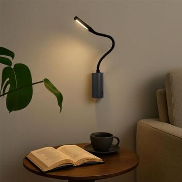 Imagem de 4 Arandela Cabeceira Leitura Led Articulada 3W 3000K Bet67 - Acende a 