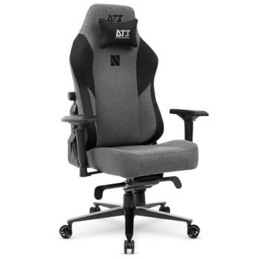 Imagem de Cadeira Gamer Ergonômica DT3 Nero, Até 140kg, com Almofada, Reclinável