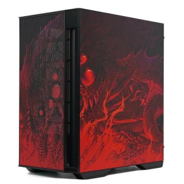 Imagem de Gabinete Gamer Redragon Infernal Dragon Strafe Mid Tower, Lateral Vidr