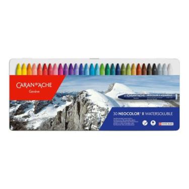 Imagem de Giz Aquarelável Caran D'ache Neocolor II 30 Cores