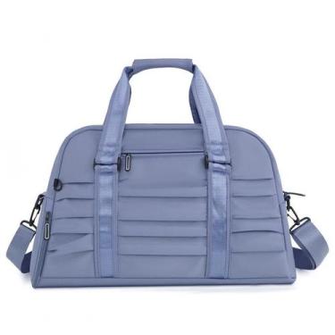 Imagem de Bolsa Academia Viagem Transversal Mala De Mão Treino Casual Cor:Azul -