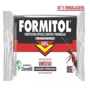 Imagem de Eficaz Contra Formigas Caseira Em Gel Formitol Kit 5 Seringas