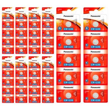 Imagem de 50 Baterias CR1220 Panasonic (10 cartelas)