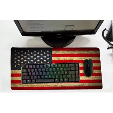 Imagem de Mouse Pad Desk Pad Grande 30x70cm - BANDEIRA ESTADOS UNIDOS EUA