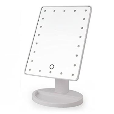 Imagem de Espelho De Mesa Articulável P/Makes C/ 16 LEDs Botão Touch
