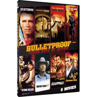 Imagem de Bulletproof-Tough Guys of Action - 8 Pack: Last Action Hero, Universal Soldier, Russian Specialist, Into the Sun, Stone Killer, Silent Rage, Shamus, Anderson Tapes