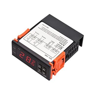 Imagem de Zwbfu Controlador de temperatura digital STC-1000 Regulador de temperatura inteligente DC 12V Refrigerador orte de termostato para aquecimento/resfriamento/Correção de temperatura/Iní