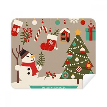 Imagem de Luvas de árvore de boneco de neve, pano de limpeza para festivais, 2 peças, tecido de camurça