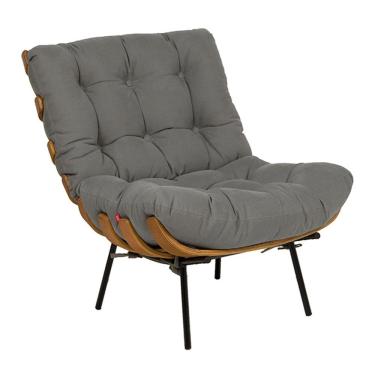 Imagem de Poltrona Costela em Lona - Cinza Escuro