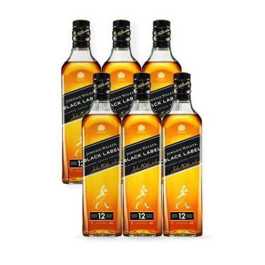 Imagem de Combo Whisky Johnnie Walker Black Label 750ml - 6 Unidades