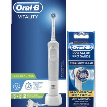 Imagem de Escova Elétrica Recarregável Oral B Vitality + 2 Refis 220v