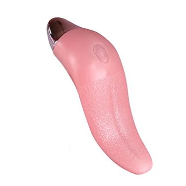 Imagem de Vibradores Língua Lambendo Aquecimento 10 Frequências Estimulador Ponto G Clitóris Mamilo Brinquedos Sexuais Recarregável USB