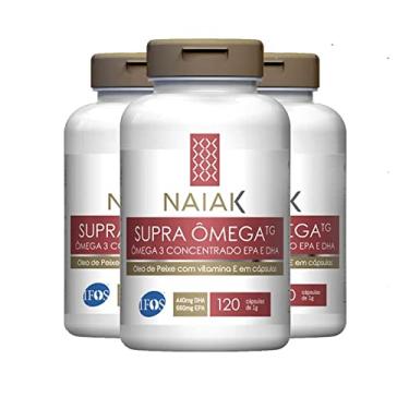 Imagem de Kit 3 Supra Ômega 3TG Naiak 120 cápulas