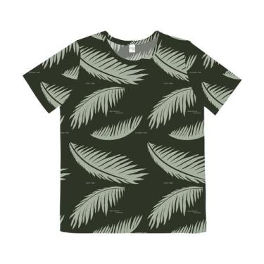 Imagem de Camiseta Masculina Folhas Infinita Cor Verde