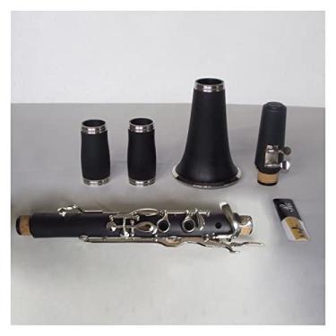 Imagem de Clarinete G Key Clarinete Ebonite Niquelado Bom Material Bom Som Clarinete para iniciantes