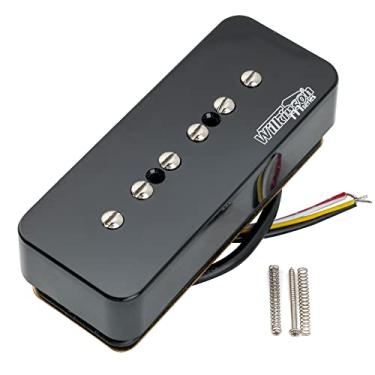 Imagem de Wilkinson M Series Empilhados Cerâmica Captador P90 Soapbar Humbucker Sized Single Coil Pickup Ponte para Guitarra SG/LP, Preto